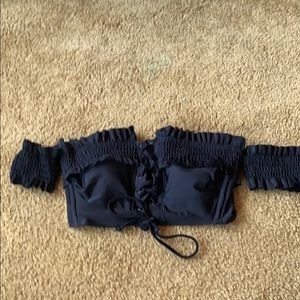 Xhilaration Black Bathing Suit Top